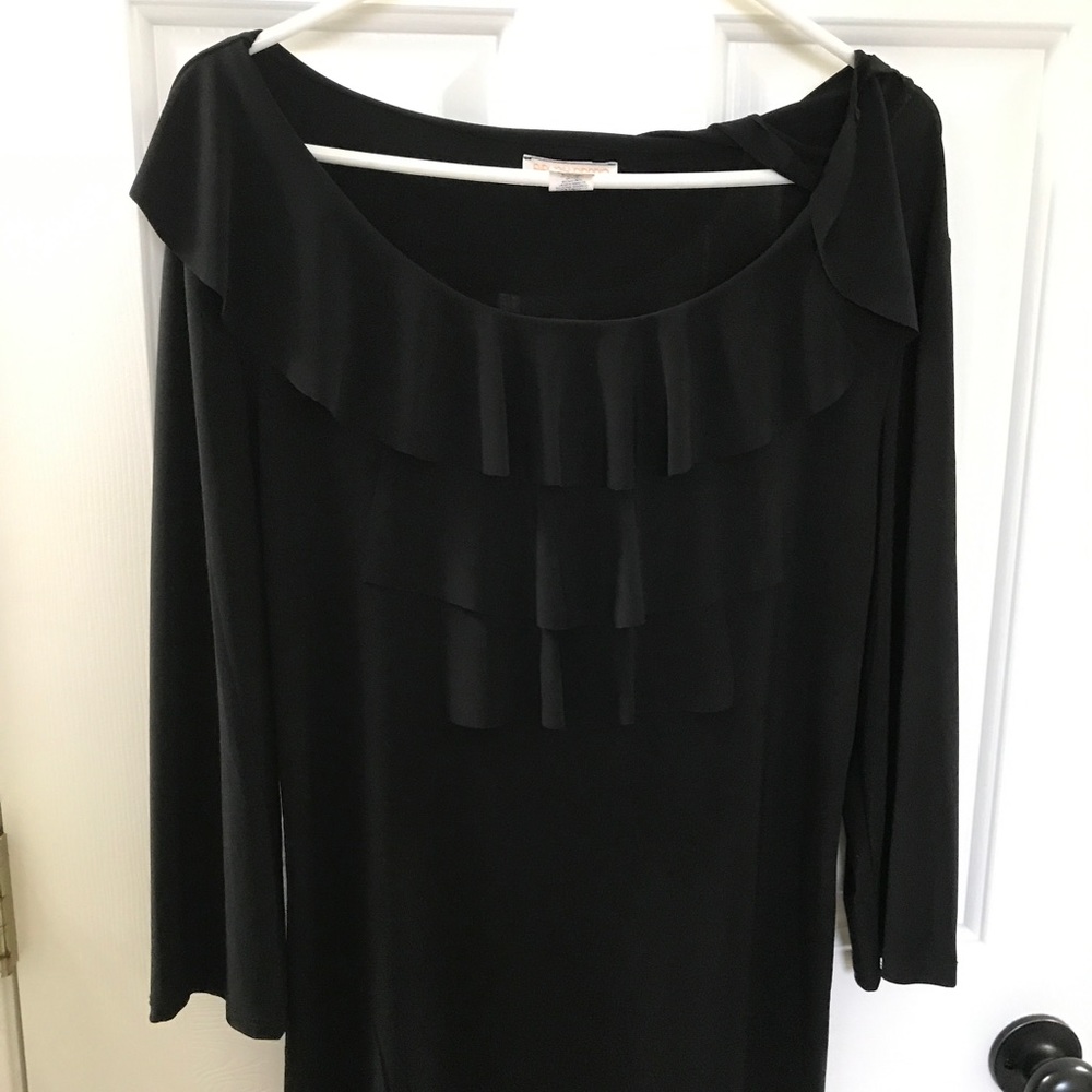 Black long sleeve blouse