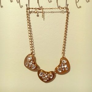 Gold plated statement necklace