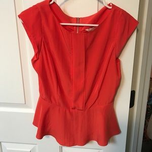 Zoa New York orange peplum top
