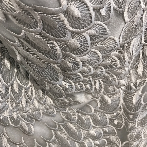 ✨sold✨ david meister • embroidered 1-shoulder gown - Picture 6 of 8