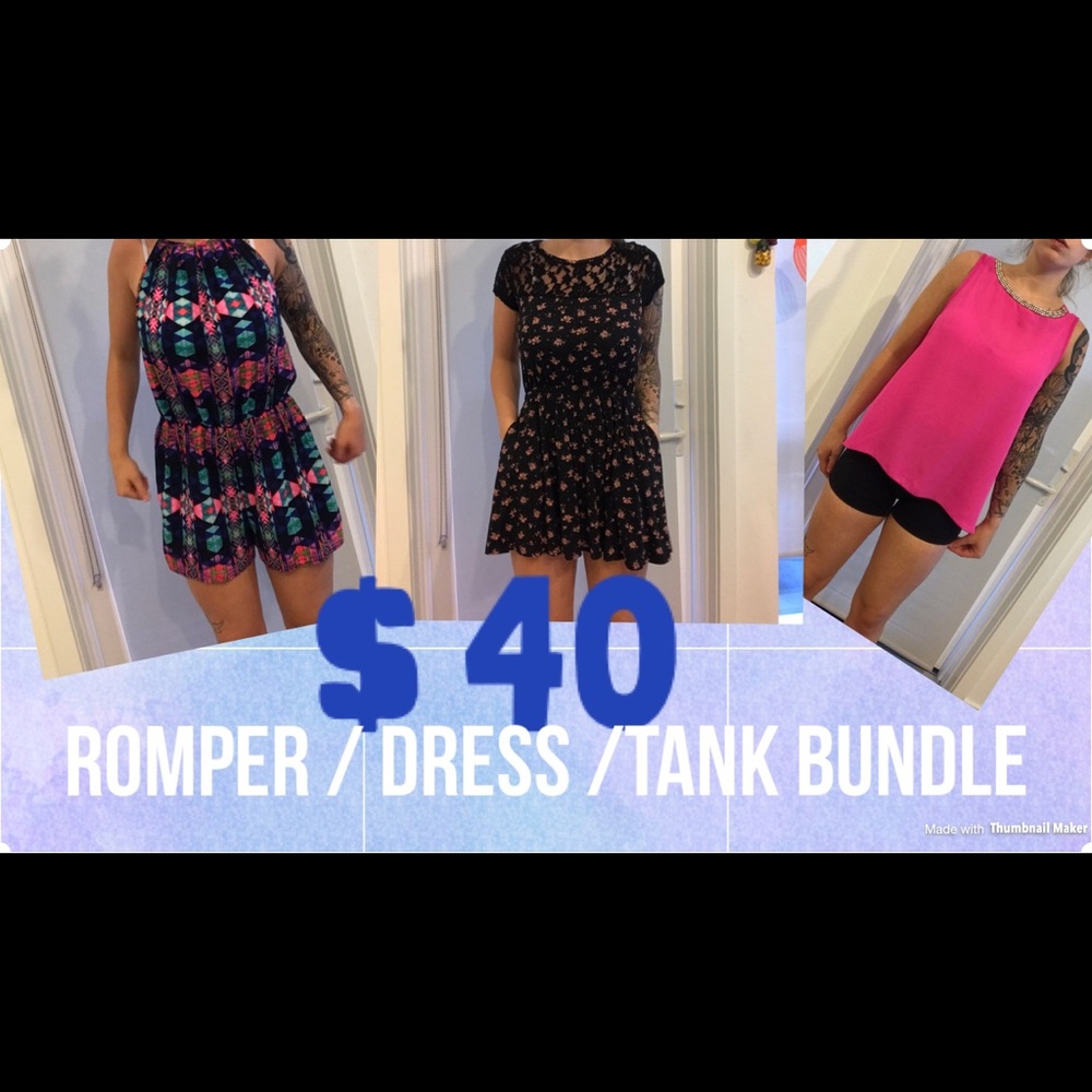 Dress romper top pack