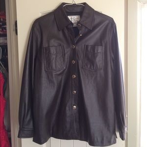 St John Sport 💯 brown leather jacket