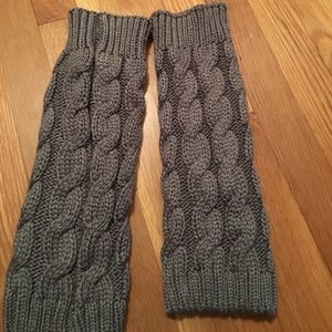 Gray leg warmers NWOT