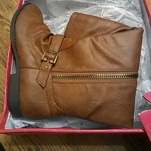 Brown knee high cowboy boots/ NIB