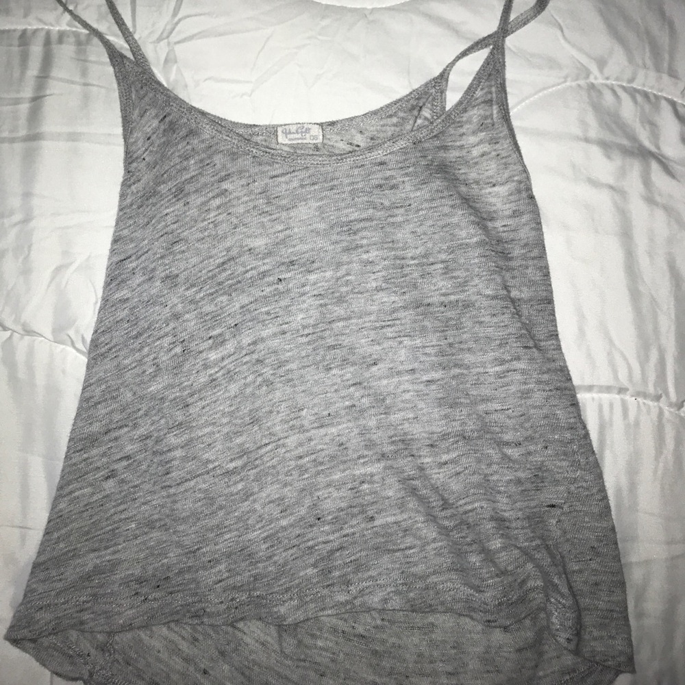 light gray tank top