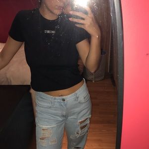 Black t-shirt Black t-shirt