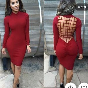 Long sleeves bodycon dress