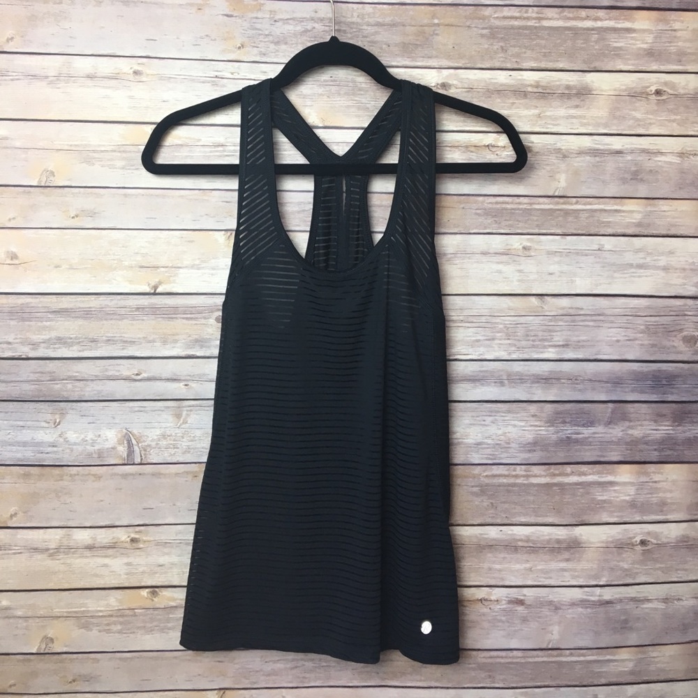 Black workout tank