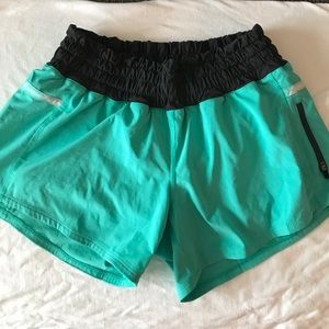 Lululemon Mint Green Running Shorts