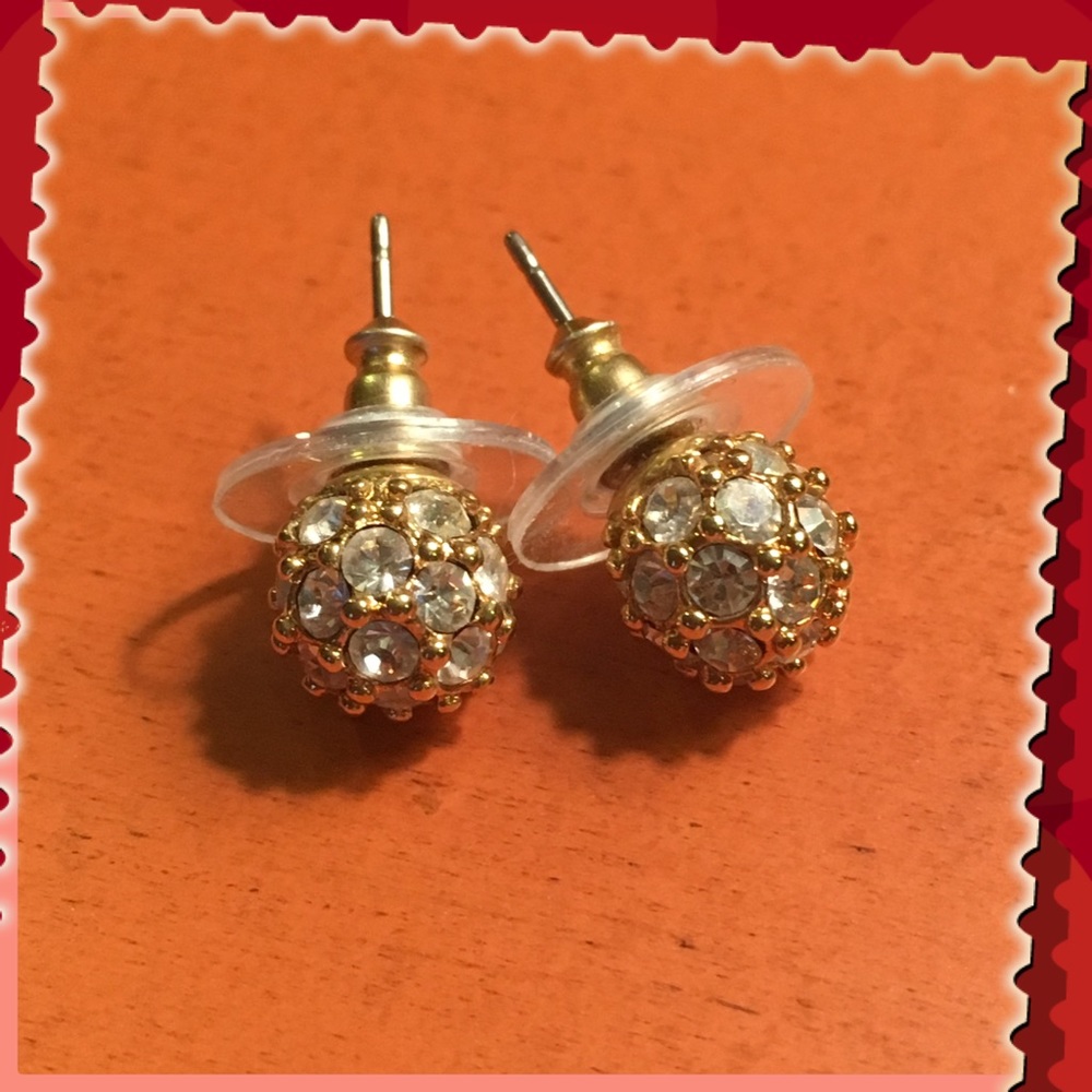 Gold and CZ Earrings