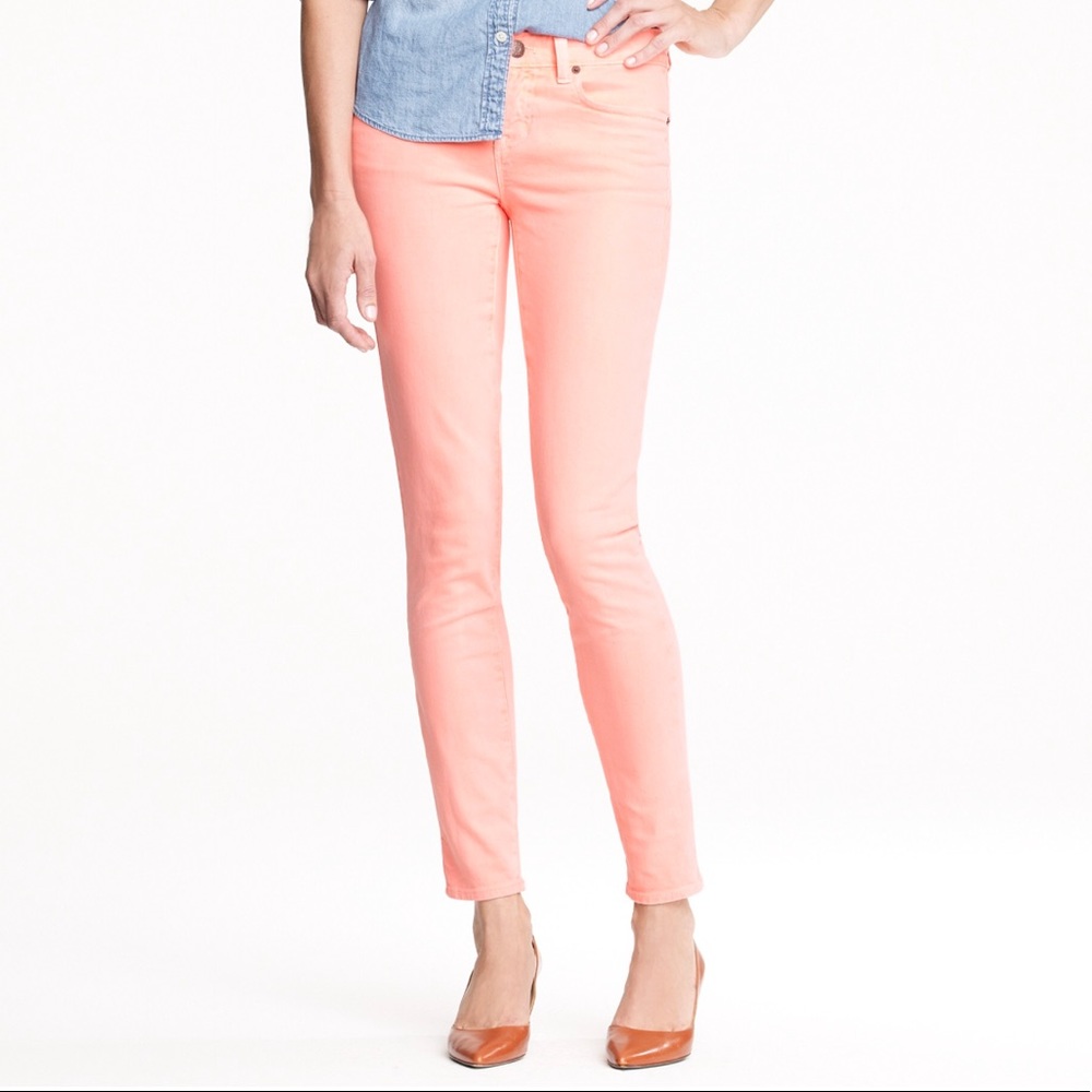 JCrew Toothoick Ankle Pant in Peach