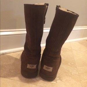 UGG Brown boots 7 thick warm leather boots!