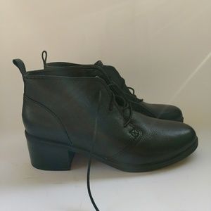 Clarks black ankle boots