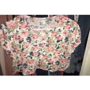 Floral crop top Floral crop top