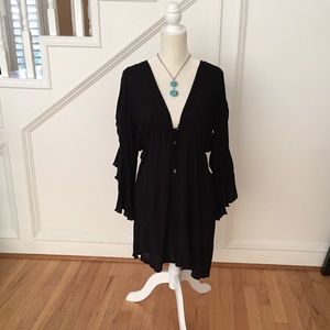 Bell Sleeves Swim Coverup