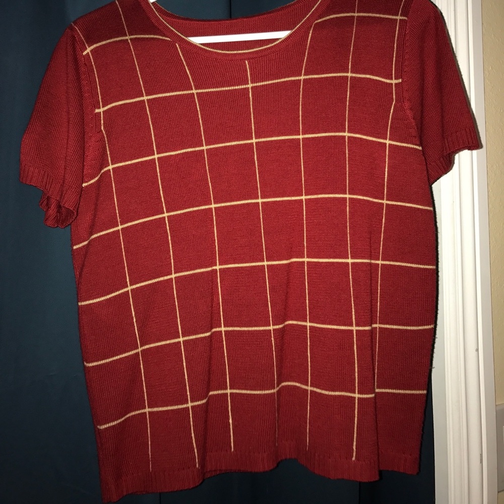 👚 Red festive shirt. Taking offers! 🎈😁
