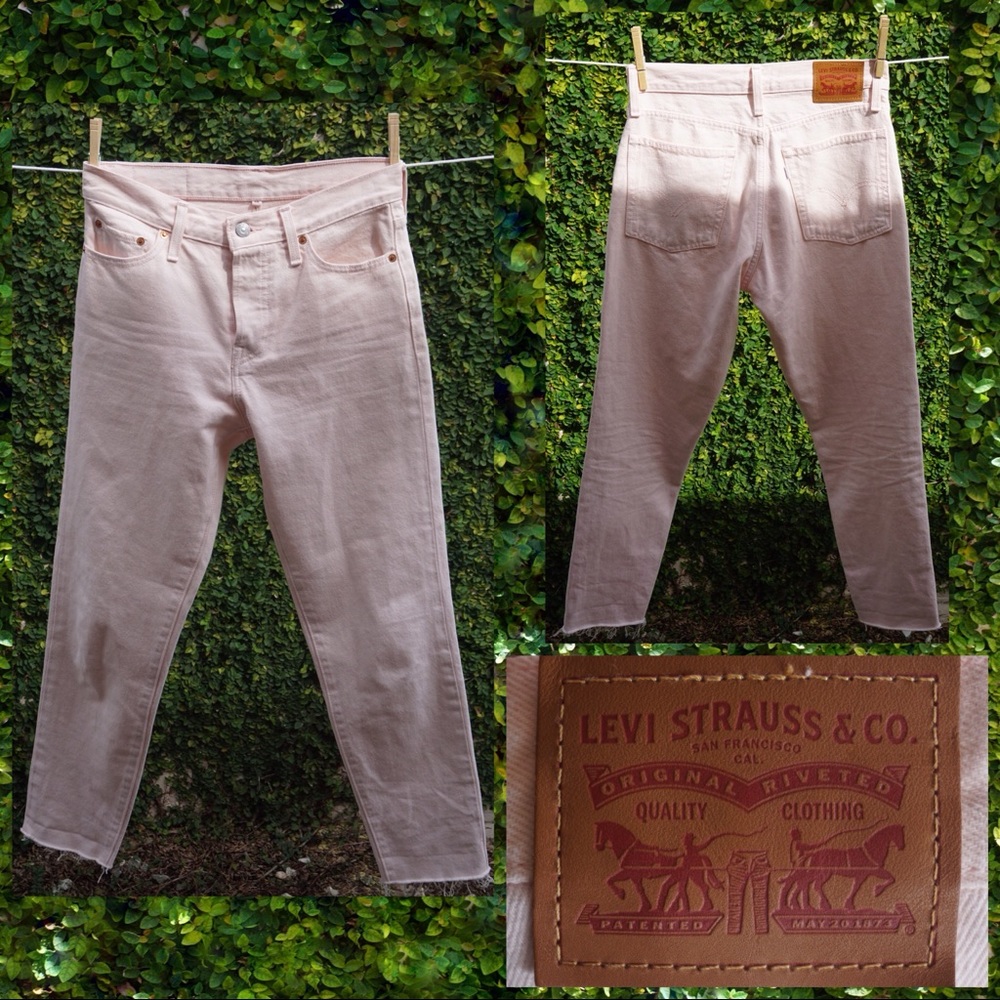 (26) Pink Levi jeans