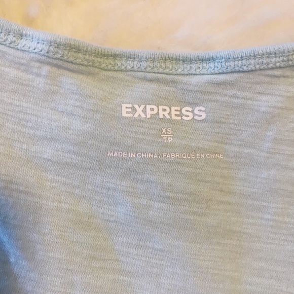 Express Sleeveless Mint Top with Pockets - Picture 3 of 6