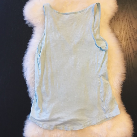 Express Sleeveless Mint Top with Pockets - Picture 4 of 6