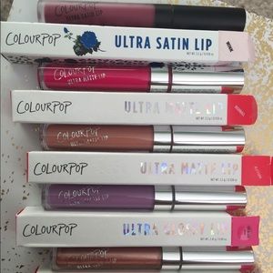 Set of 5 Colourpop Ultra Matte/Satin/Glossy Lips