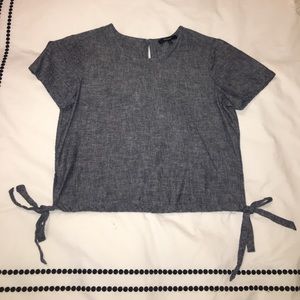 Madewell denim crop top Madewell denim crop top