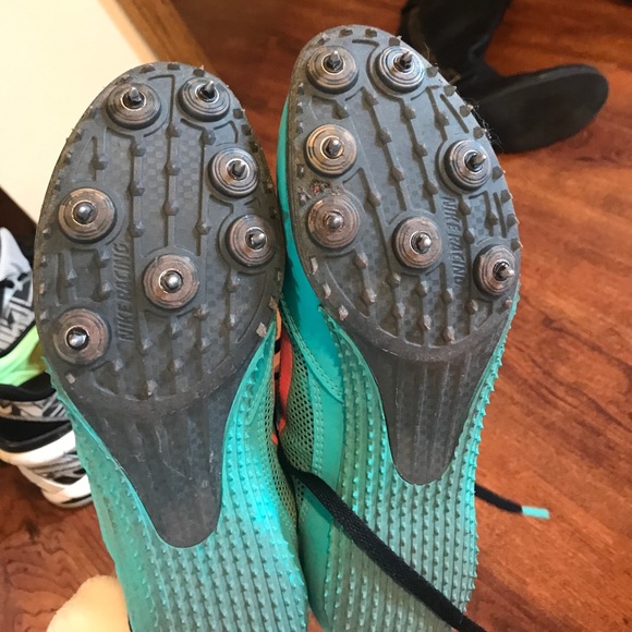 Blue and pink track shoes - Picture 3 of 4