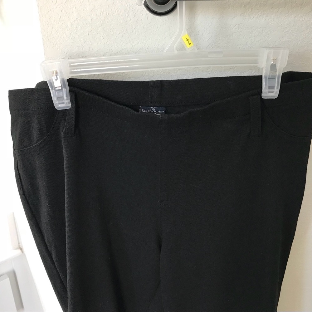 Faded glory black jeggings
