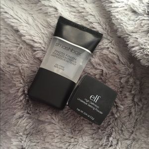Foundation primer and under eye setting powder