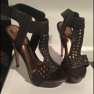 6" heels dark brown