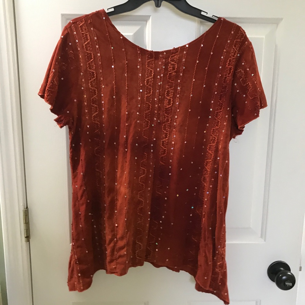 Rust colored blouse - Picture 3 of 3