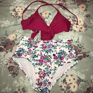 Brand new floral bathing suit
