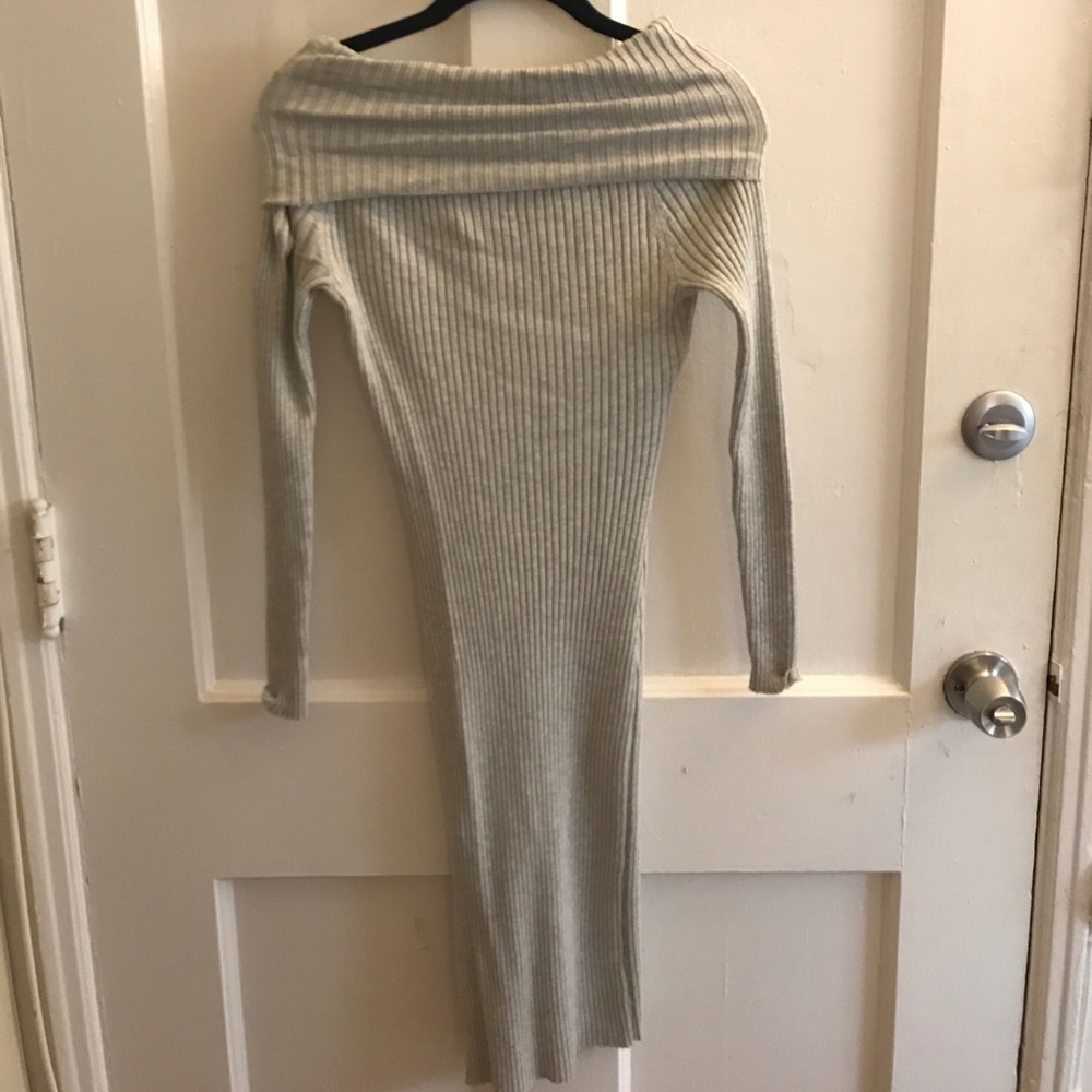 Tight off the shoulder sweater dress from LF.
