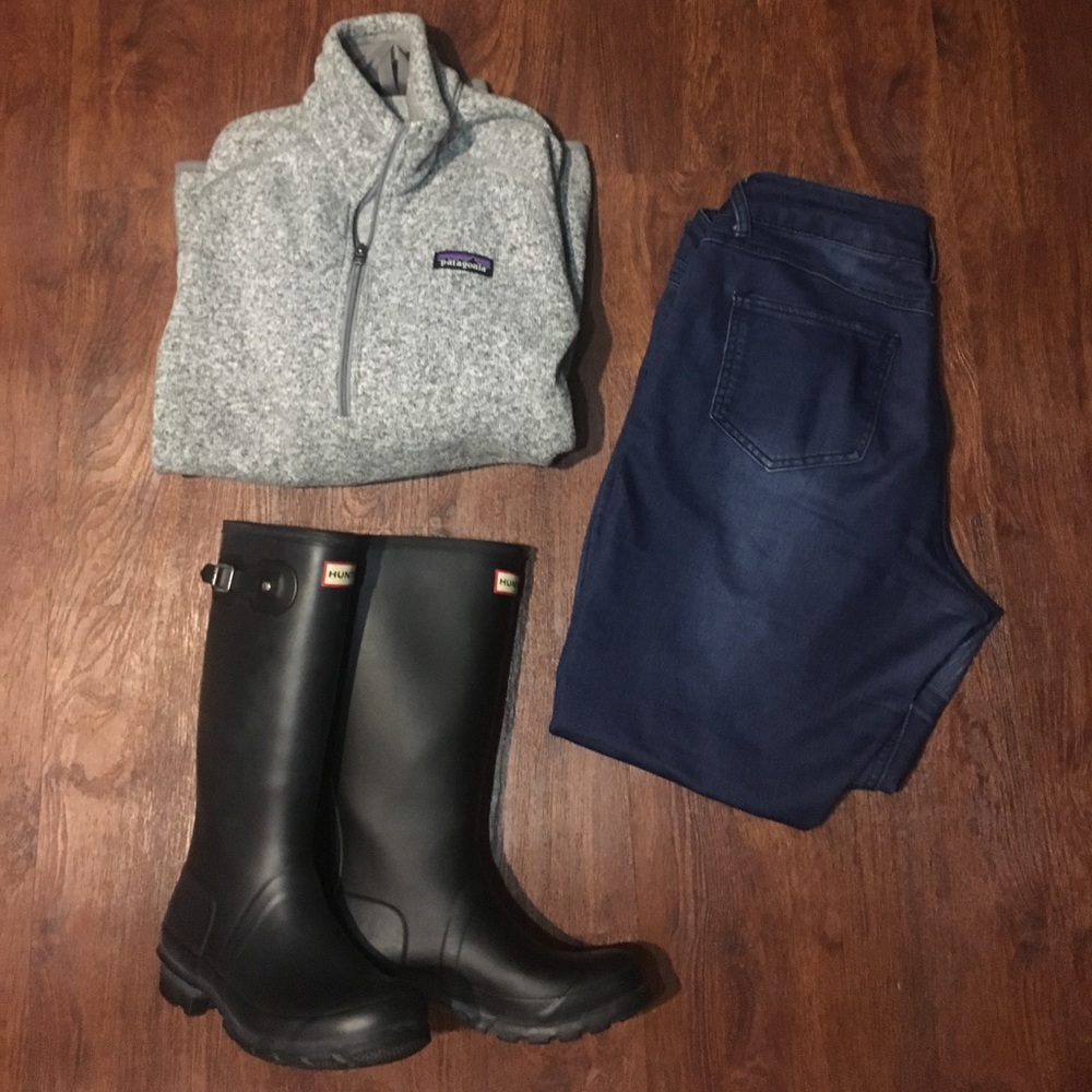 Patagonia grey 1/4 inch zip up better sweater