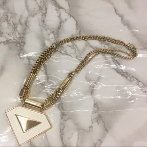 Gold White necklace