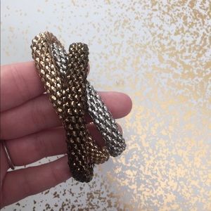 "Mixed Metal" Woven Bracelet