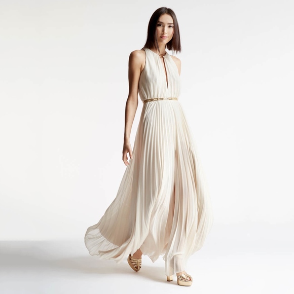 Halston Heritage Pleated Gown Pleated Maxi Dress Halston Heritage Pleated Dress Halston Heritage Halston Heritage Pleated Gown Pleated Maxi Dress Halston Heritage Pleated Dress Halston Heritage