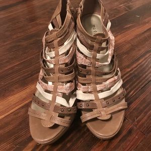 Barely used madden girl strappy heels. Size 9
