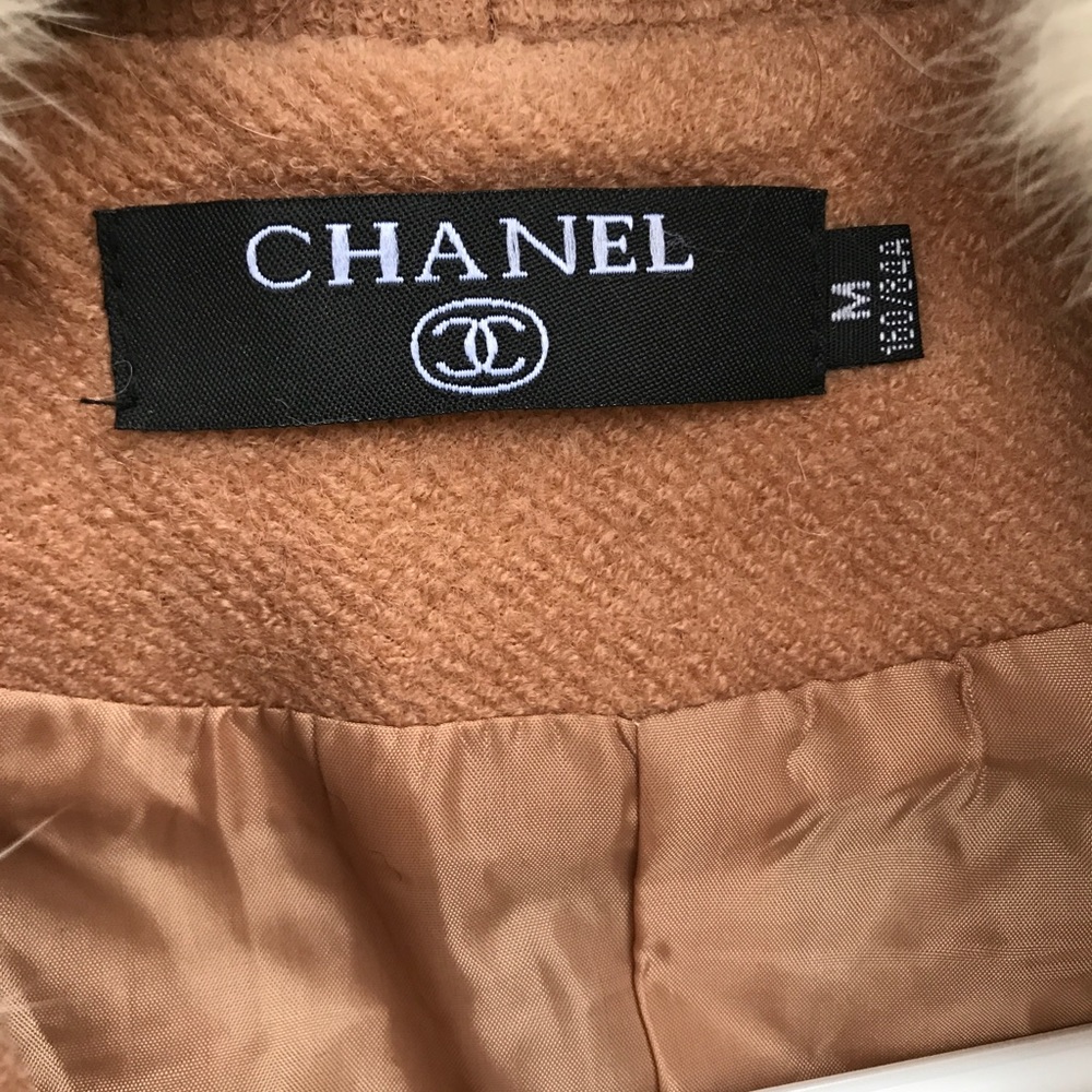 Chanel jacket with fur neck piece
