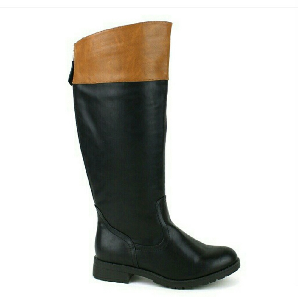 Price DropBlack /Camel Riding Boots