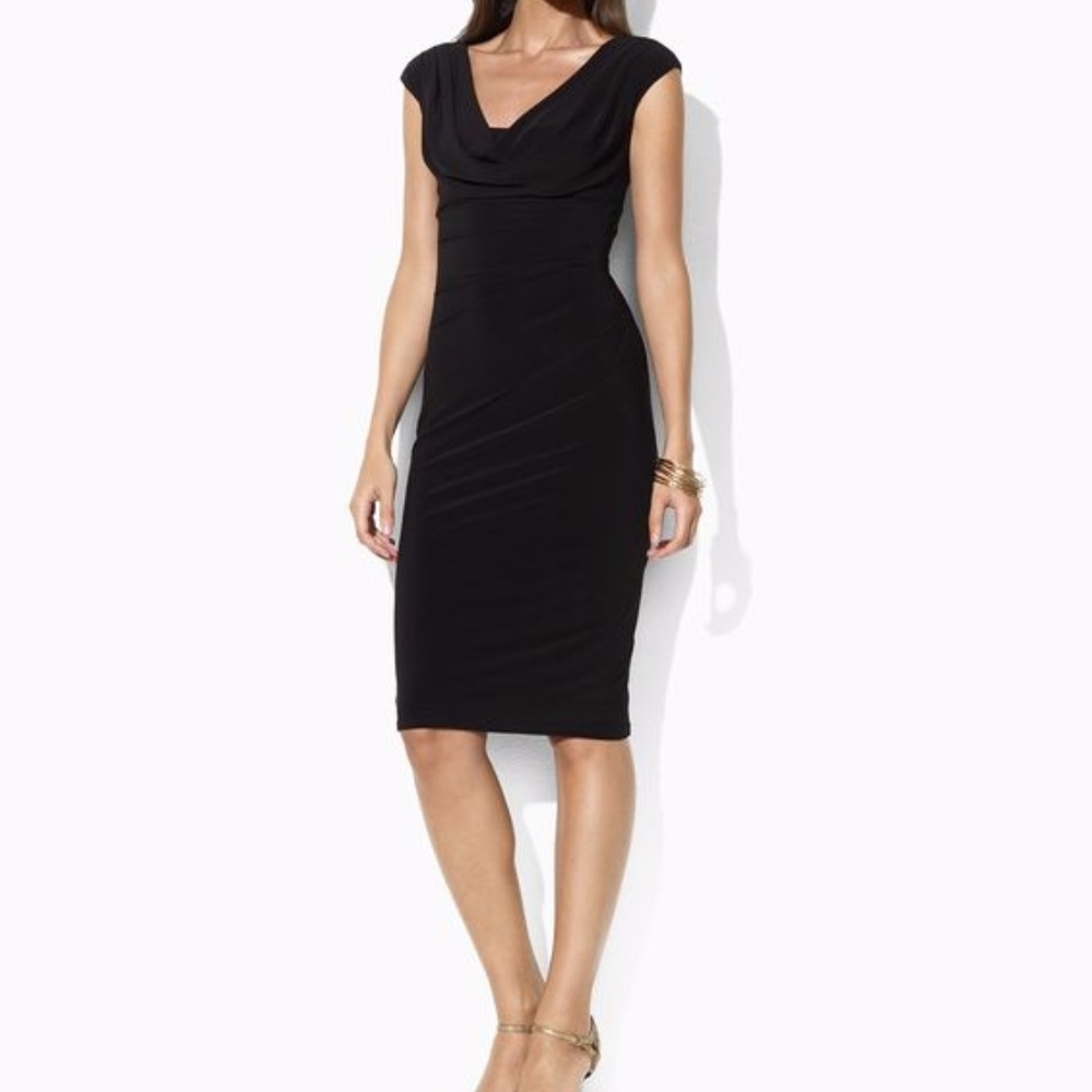 Ralph Lauren Women's Cap Sleeve Sheath Dress