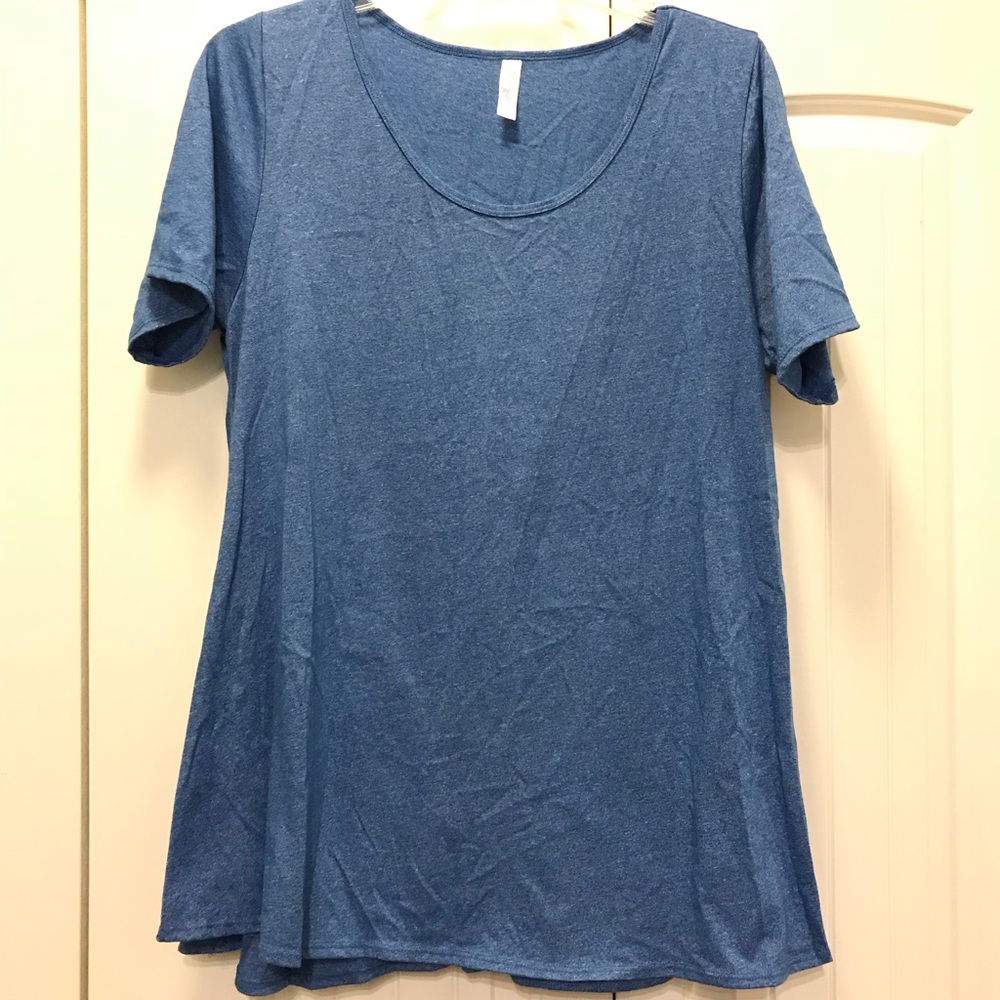 Blue 2XL Lularoe Perfect Tee