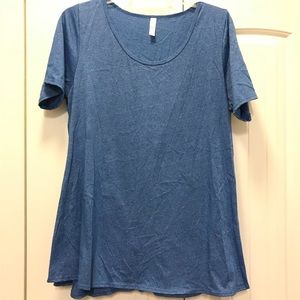 Blue 2XL Lularoe Perfect Tee