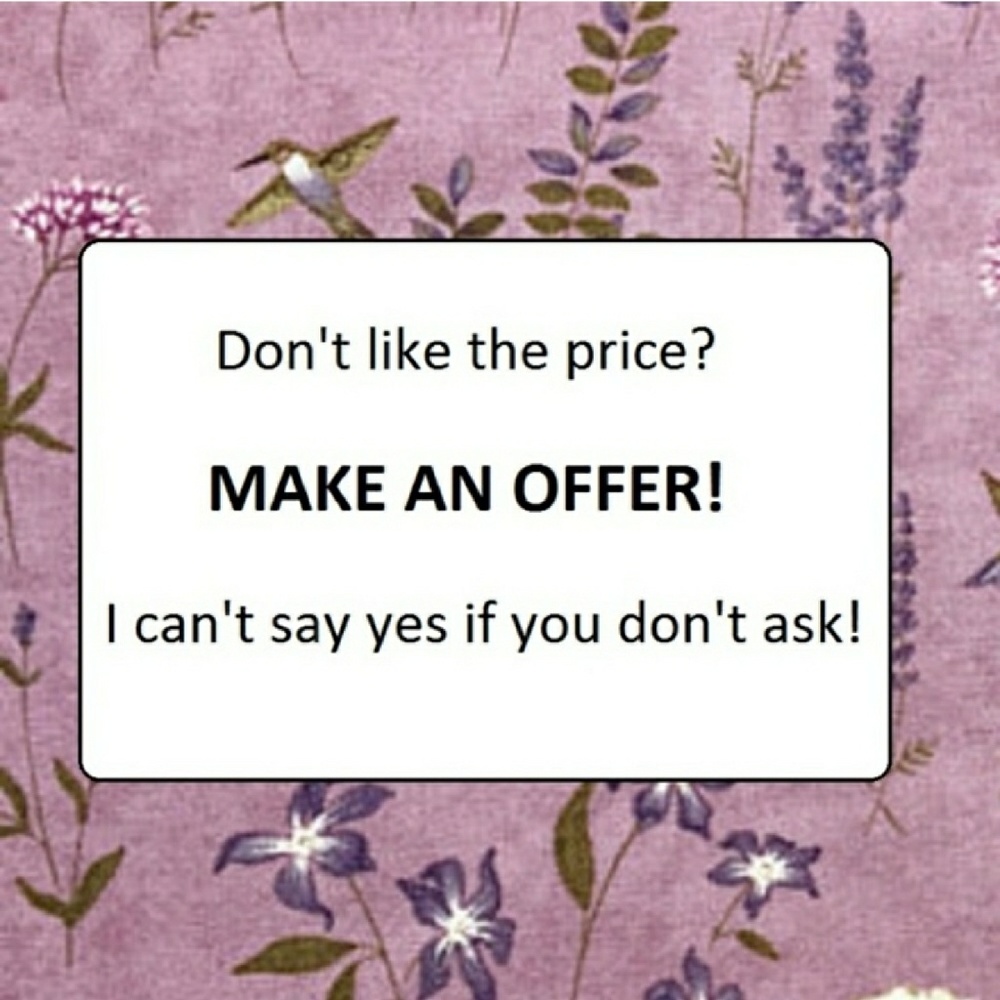 Make offers or bundle up! :)