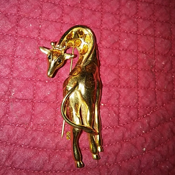 FERNANDO ORIGINALS SIGNED GIRAFFE BROOCH - Picture 1 of 4