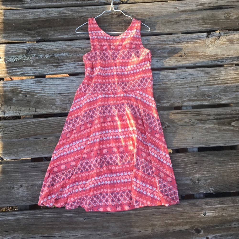 floral dress, knee length