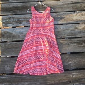 floral dress, knee length