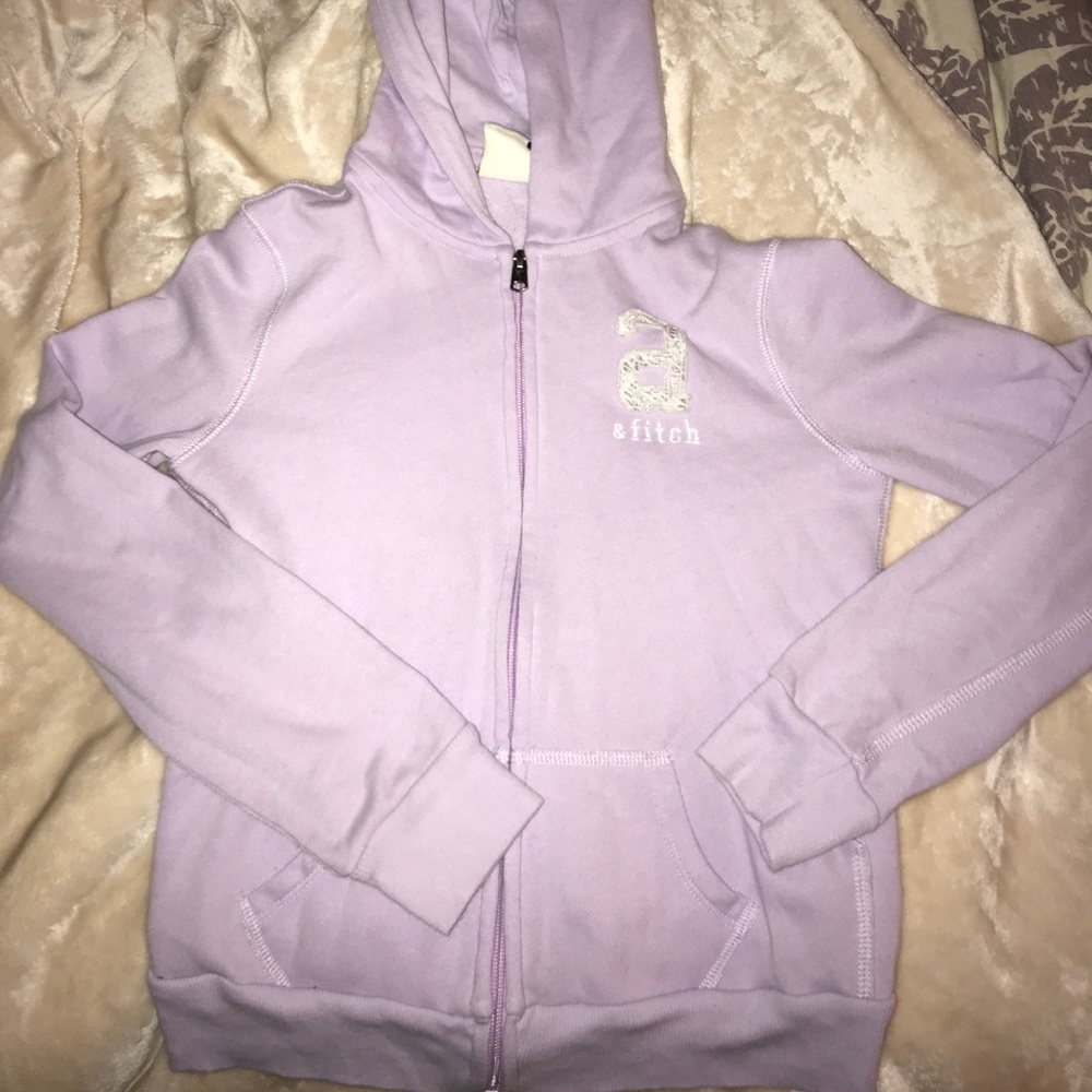 ABERCROMBIE KIDS PURPLE SWEATSHIRT ZIP UP!!!💜💜💜