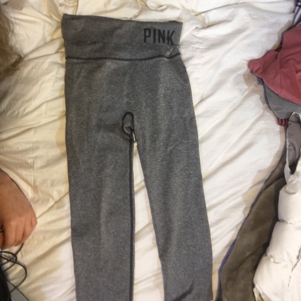 Pink crop ultimate leggings