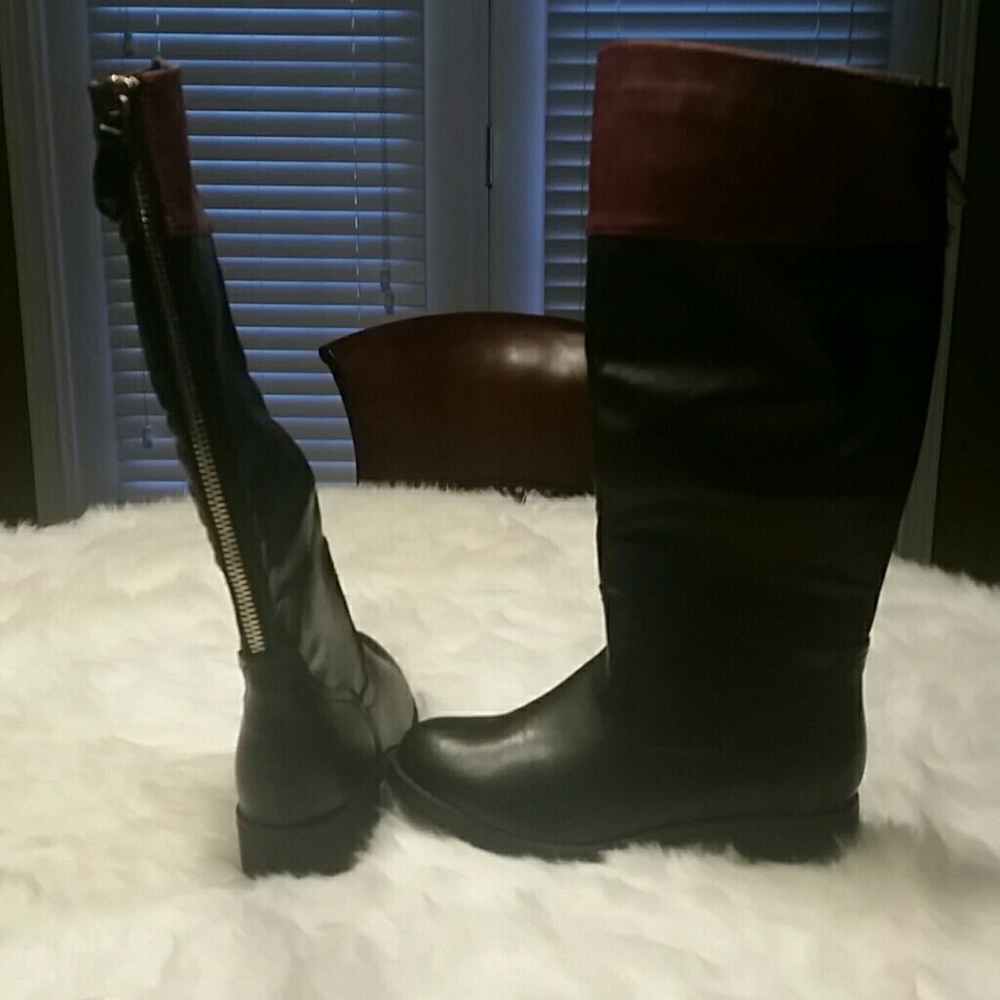 Price DropBlack / Wine Riding Bootts - Picture 2 of 4