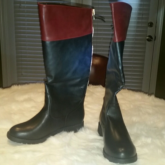 Price DropBlack / Wine Riding Bootts - Picture 3 of 4